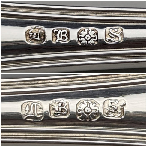 Late 19th century British antique silver plate fish server set in box Levesley Brothers